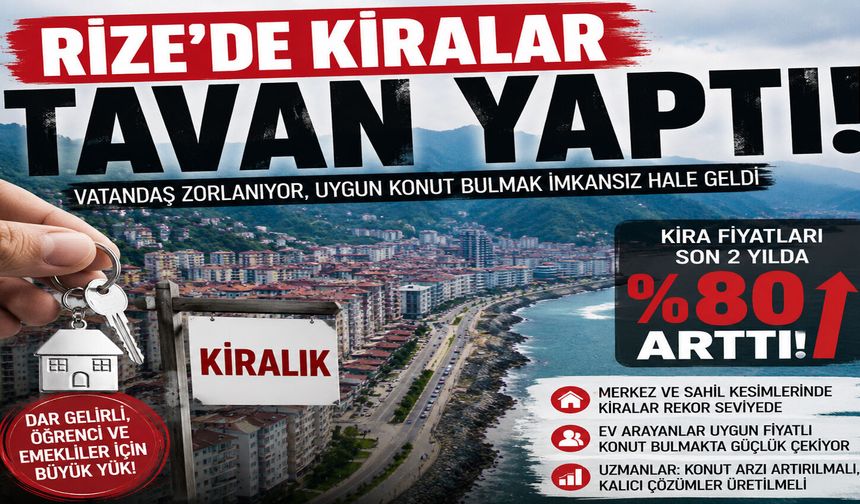 Rize’de Artan Kira Fiyatları Vatandaşları Zorluyor