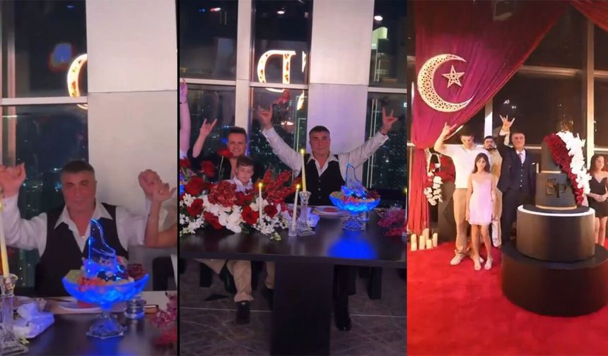 Sedat Peker doğum gününü ailesiyle kutladı: Çalan şarkılar dikkat çekici