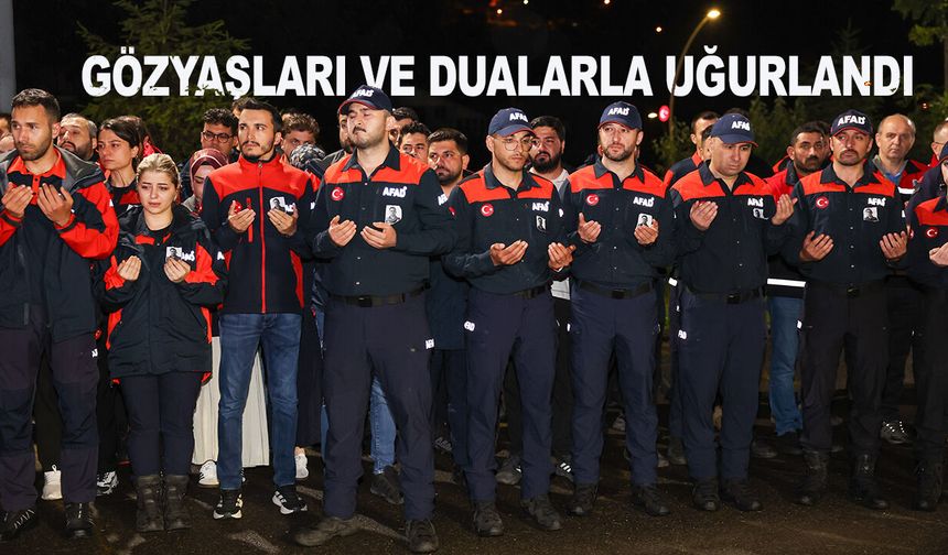 Rize'de botun devrilmesi sonucu hayatını kaybeden AFAD personeli için tören düzenlendi