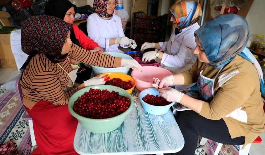 Hem ticaret yapıp hem de yöresel ürün bilgisini geleceğe aktarıyorlar