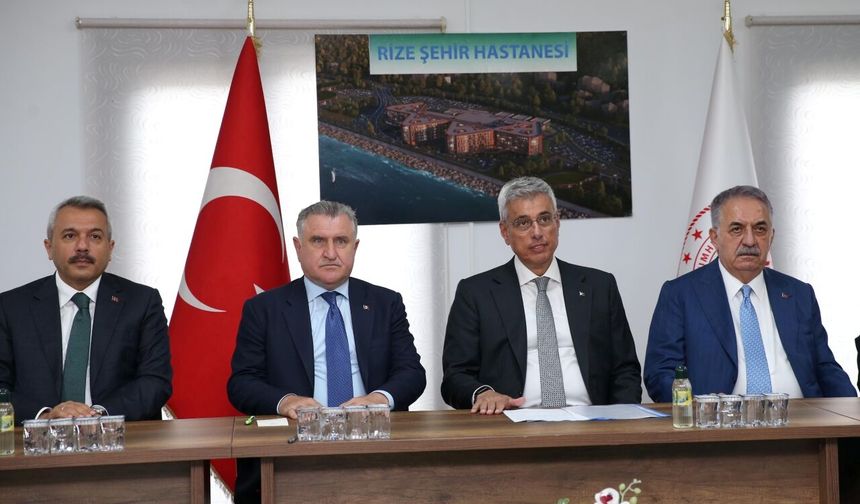 Bakan Memişoğlu: "Rize Şehir Hastanesi bölgenin sağlık üssü olacak"