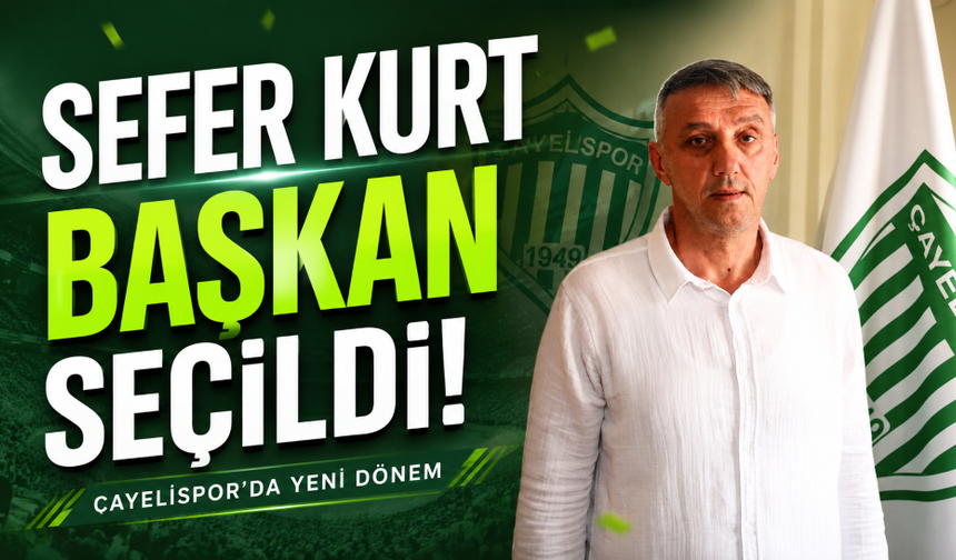 Çayelispor’da Sefer Kurt dönemi başladı