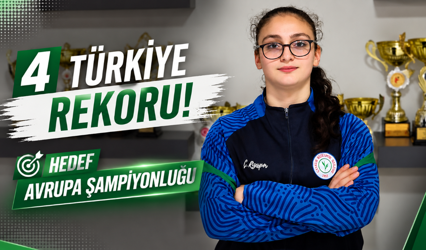 Rizeli Halterci Meryem Kandemir'in hedefi Avrupa şampiyonluğu