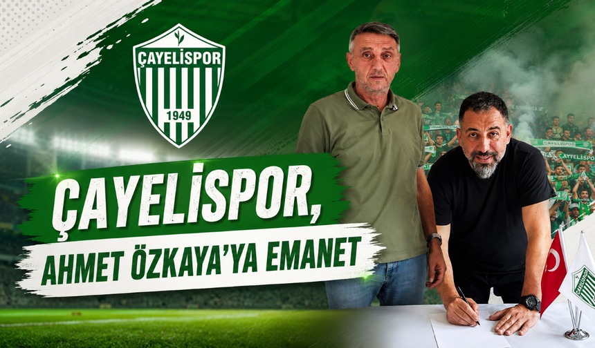 Çayelispor'dan Teknik Direktör hamlesi: Ahmet Özkaya ile anlaşma sağlandı