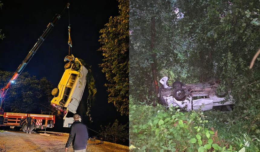 Çayeli'nde Akılalmaz Olay: Çay Taşımak İçin Kullanılan Otomobil Uçuruma Düştü