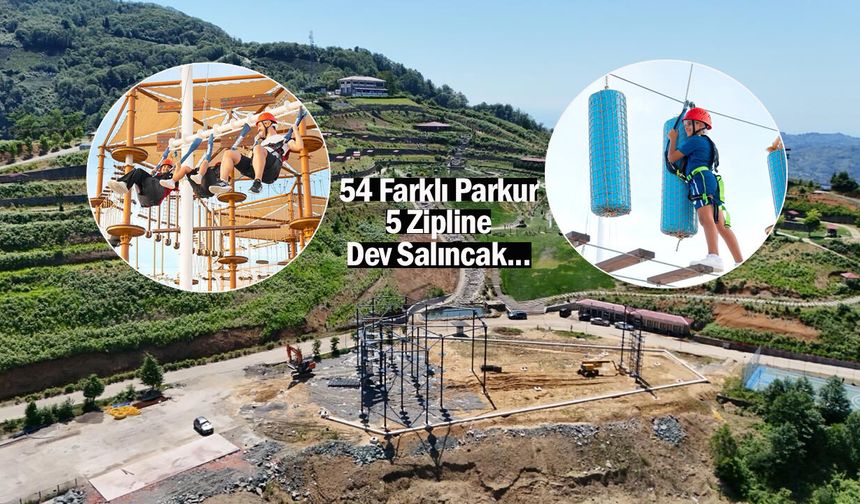Rize'de adrenalin dolu yeni proje: Isırlık macera parkı yükseliyor