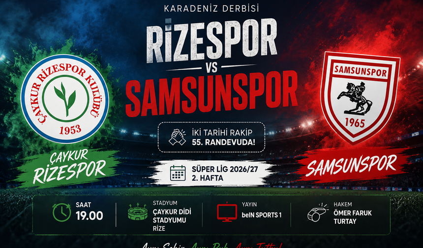 Çaykur Rizespor - Samsunspor Derbisinde 55. Randevu