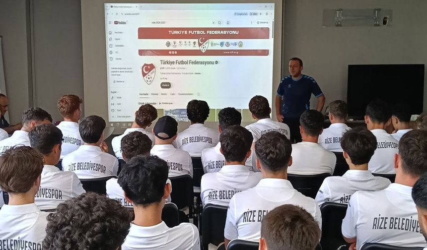 Rize Belediyesi Spor Kulübü’nden Sporculara Özel Saha İçi Kurallar Eğitimi