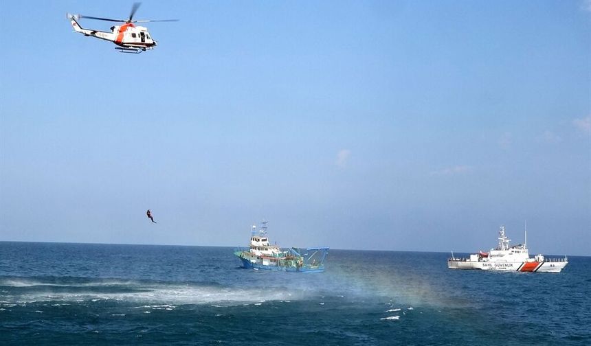 UMKE'den Karadeniz'de nefes kesen kurtarma tatbikatı