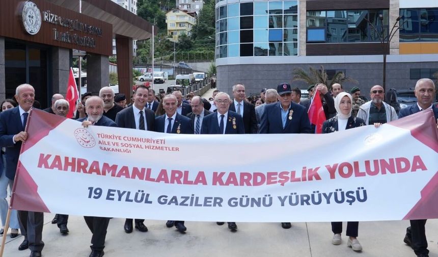 Rize’de Gaziler ve Şehit Aileleri Aynı Yolda Buluştu