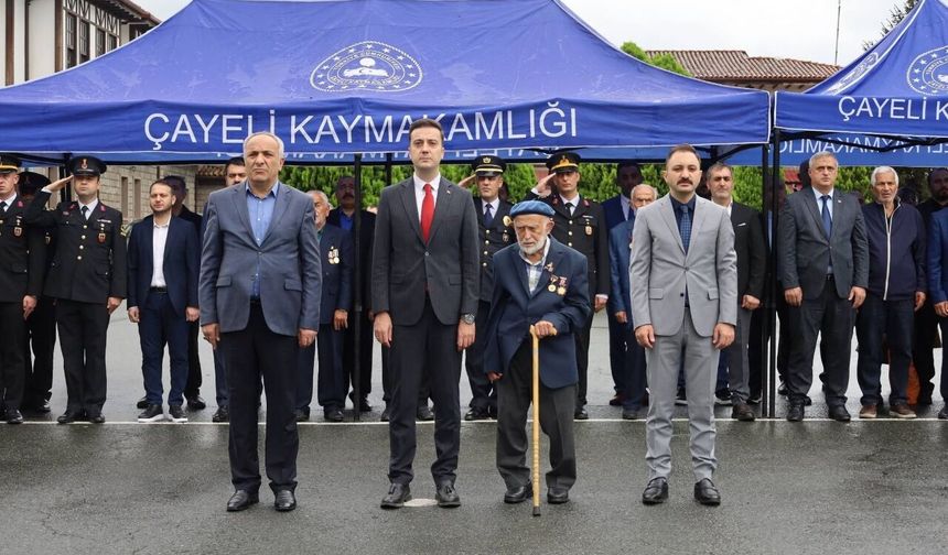 Çayeli’nde 19 Eylül Gaziler Günü Törenle Kutlandı