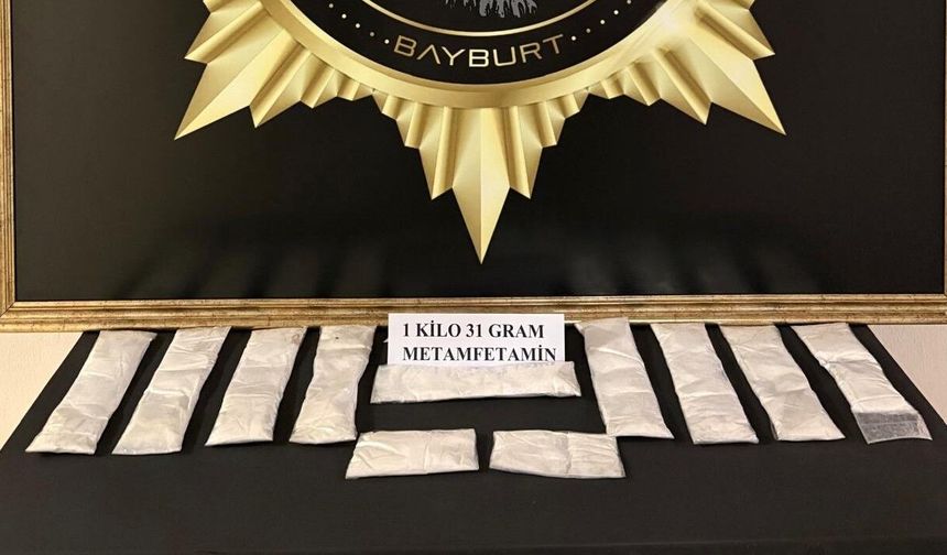 Bayburt'ta uyuşturucuyla yakalanan şüpheli tutuklandı