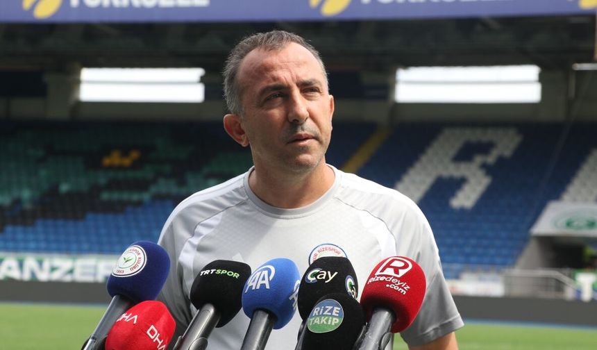 Çaykur Rizespor Teknik Direktörü Uçar: "Zor geçecek bir maçı kazanıp yolumuza devam etmek istiyoruz"