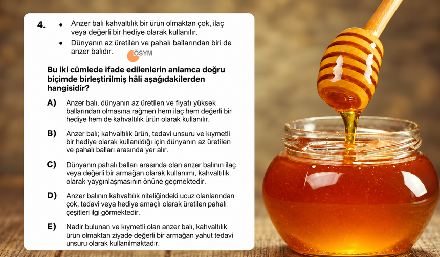 KPSS'de Anzer Balı sorusu dikkat çekti, işte o soru!