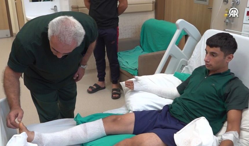 Motosikletini balata spreyiyle temizledikten sonra çakmağını çakınca vücudunda yanıklar oluştu