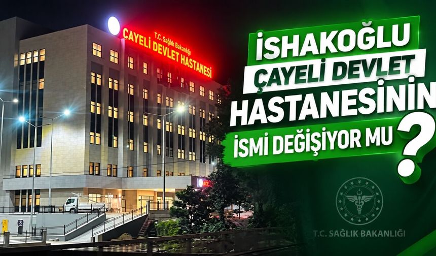 Çayeli’nde Yeni Hastanenin Tabelası Takıldı: “İshakoğlu” İsmi Gündemde