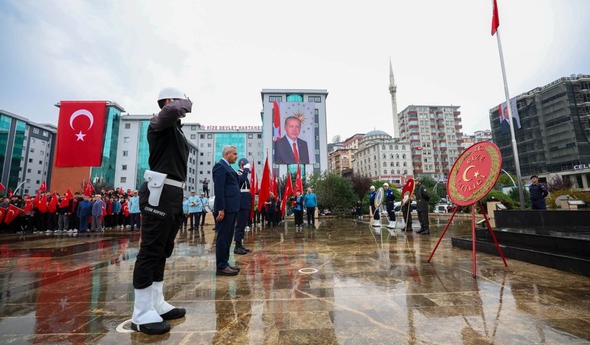 Rize’de Cumhuriyet’in 103’üncü Yılı Kutlamaları Başladı