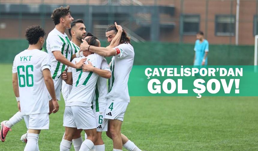 Çayelispor Sezonun İlk Galibiyetini Farklı Aldı