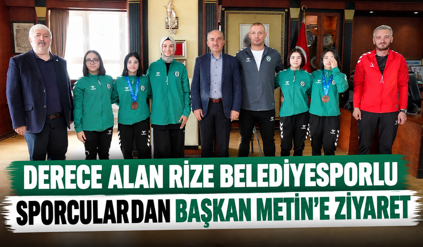 Balkan Şampiyonası’nda Derece Alan Judoculardan Başkan Metin’e Ziyaret